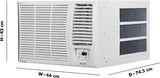 Voltas 1.5 Ton 3 Star, Fixed Speed Window AC (Copper, Turbo Mode, 2023 Model, 183 Vectra Pearl, White (4011475)