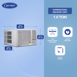 Carrier Estrella DX 12K 3 Star Window AC ( 1 TON , Copper ) - ATC Electronics