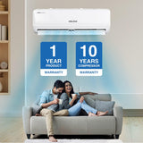 Voltas 1.5 Ton 3 Star, Inverter Split AC(Copper, 5-in-1 Adjustable Mode, Anti-dust Filter, 2023 Model, 183V Vertis Emerald, White) - ATC Electronics