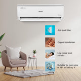 Voltas 2 Ton 3 Star, Inverter Split AC(Copper, 4-in-1 Adjustable Mode, Anti-dust Filter, 2023 Model, 243V Vectra Elite, White) - ATC Electronics