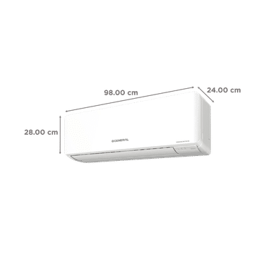 O GENERAL 2 Ton 3 Star Inverter Split AC (2023 Model, Copper Condenser, ASGG24CPAA-B) - ATC Electronics