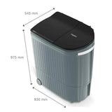 Whirlpool 8.5 Kg 5 Star Semi-Automatic Top Loading Washing Machine (HYDROWASH Premier S.MINT DAZZLE(10YR), 3D Wave Technology )