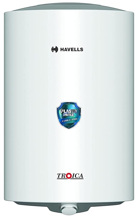 Havells Troica 15-Litre Vertical Storage Water Heater (Geyser) White Grey, 4 star (B09F9SHMG9) - ATC Electronics