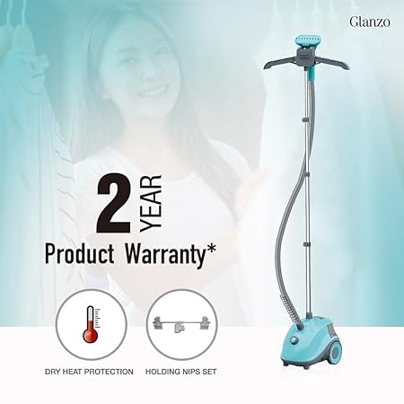 Havells Glanzo Garment Steamer 1650 Watts (Blue And Grey) - ATC Electronics