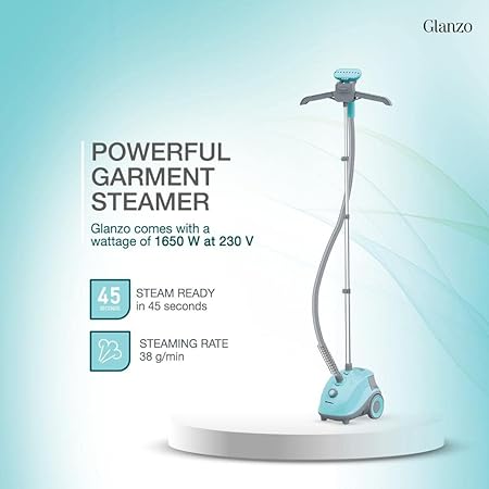 Havells Glanzo Garment Steamer 1650 Watts (Blue And Grey) - ATC Electronics