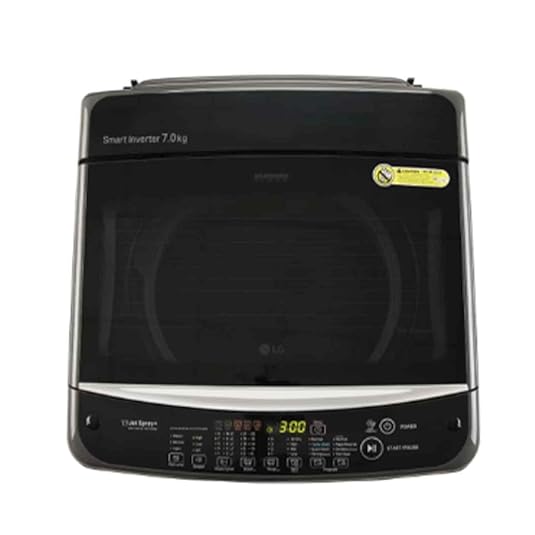 LG 7 Kg 5 Star Inverter TurboDrum Fully Automatic Top Loading Washing Machine (T70AJMB1Z, Jet Spray+, Smart Closing Door, Middle Black) - ATC Electronics