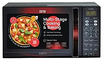 IFB 23 L Convection Microwave Oven (23BC4, Black+Floral Design) - ATC Electronics
