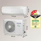 Voltas 2 Ton 3 Star, Fixed Speed Split AC (Copper, LED Display, Anti-dust Filter, 2023 Model (4503644), 243 Vectra Plus, White)
