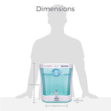 KENT Max UV Water Purifier (11013) | UV+UF Water Purification | Wall Mountable| Transparent Detachable Storage Tank | 7L Storage | 60 L/hr Output | White - ATC Electronics