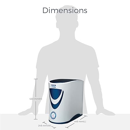 Kent Sterling Plus RO+UV+UF+TDS Cont. Under The Sink RO Water Purifier, 6 Liter (White & Blue) - ATC Electronics