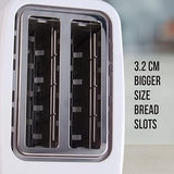 Havells Crips Plus 2 Slice Pop Up Toaster - 750w (White) - ATC Electronics