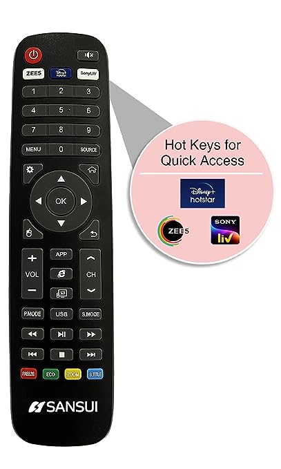 Sansui 80cm (32 inches) HD Ready Smart LED TV JSY32SKHD (BLACK) With Bezel-less Design - ATC Electronics