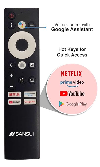 Sansui 140 cm (55 inches) 4K Ultra HD Certified Android LED TV JSW55ASUHD (Mystique Black) - ATC Electronics