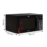 IFB 30 L Convection Microwave Oven (30FRC2, Floral Pattern) (Black), STANDARD - ATC Electronics