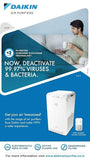 Daikin MC55XVM6 Air Purifier, Lifetime Supply of HEPA Filter, Lifetime Odour Filter, Dual Technology Flash Streamer & Active Plasma, 440 Sq. Feet coverage, Healthy air all year. - ATC Electro