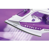Havells Plastic Husky 2200 W Steam Iron With Auto Shut Off, Steam Boost, Vertical, Horizontal Ironing, Anti Drip, Self-Cleaning & Anti Calc Technology. (Purple), 2200 Watt - ATC Electronics