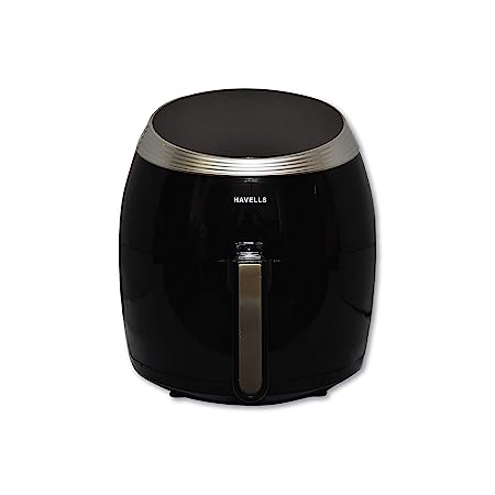 Havells Grande Air Fryer with Aero Crisp Technology, 6.5 Litre Large Pan Capacity, 10 Pre- Set Menu, Touch Screen, Digital Display   & 2 Year Warranty, 6.5 liter, Black - ATC Electronics