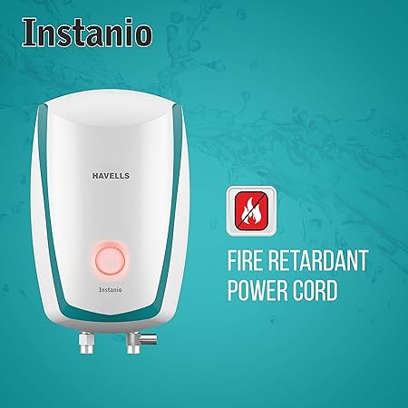 Havells Instanio 3-Litre Instant Geyser (White/Blue), Wall Mount - ATC Electronics