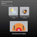 Havells OFR 9 Wave Fin with PTC 2400 Watts Fan Heater (Black) - ATC Electronics