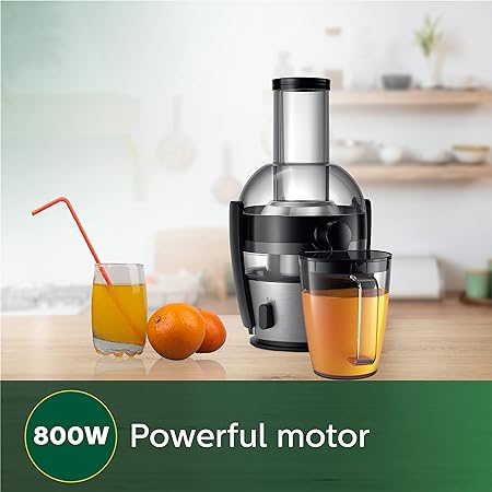 Philips Viva Collection HR1863/20 2-Litre Juicer (Black/Silver) - ATC Electronics