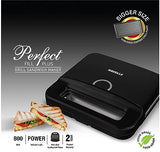 Havells Perfect Fill Plus 2 Slice 800 watt Grill Sandwich Maker (Black) - ATC Electronics