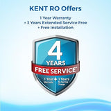 KENT Grand Plus Advanced RO Water Purifier (11099) | RO+UV+UF+TDS Control+UV in Tank | Wall Mountable| Zero Water Wastage | Patented Mineral RO Technology| 9L Storage | 20 L/hr Output | White
