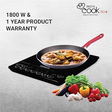 Havells Induction Cooktop TC 18 1800 watt (Black) (GHCICDQK180) - ATC Electronics