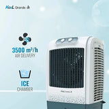 Havells Kool Grande H 85L Desert Air Cooler for home | Powerful Air Delivery | Overload Protection | Everlast Pump | High Density Honeycomb Pads | Ice Chamber | Heavy Duty (Grey)