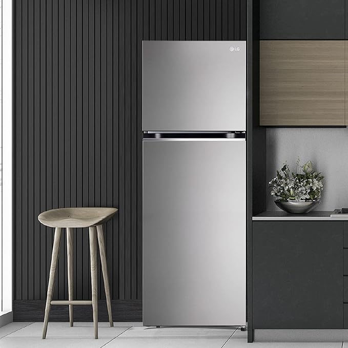 LG 340 L 2 Star Frost-Free Smart Inverter Double Door Refrigerator (GL-S342SPZY, Shiny Steel, Convertible & Multi Air Flow) - ATC Electronics