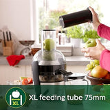 Philips Viva Collection HR1863/20 2-Litre Juicer (Black/Silver) - ATC Electronics