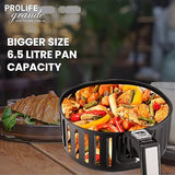 Havells Grande Air Fryer with Aero Crisp Technology, 6.5 Litre Large Pan Capacity, 10 Pre- Set Menu, Touch Screen, Digital Display   & 2 Year Warranty, 6.5 liter, Black - ATC Electronics