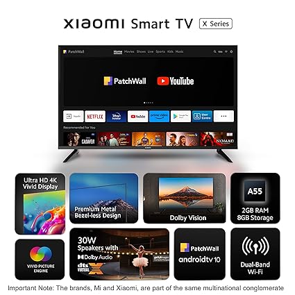 MI 80 cm (32 inches) A Series HD Ready Smart Google TV L32M8-5AIN (Black) - ATC Electronics
