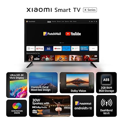 MI 80 cm (32 inches) A Series HD Ready Smart Google TV L32M8-5AIN (Black) - ATC Electronics