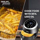 Havells Grande Air Fryer with Aero Crisp Technology, 6.5 Litre Large Pan Capacity, 10 Pre- Set Menu, Touch Screen, Digital Display   & 2 Year Warranty, 6.5 liter, Black - ATC Electronics