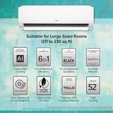 LG 2.0 Ton 3 Star DUAL Inverter Split AC (Copper, AI Convertible 6-in-1 Cooling, 4 Way Swing, HD Filter with Anti-Virus Protection, 2024 Model, TS-Q24ENXE, White)