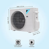 Daikin 1 Ton 3 Star Fixed Speed Split AC (Copper, PM 2.5 Filter, 2023 Model, FTL35U, White) - ATC Electronics