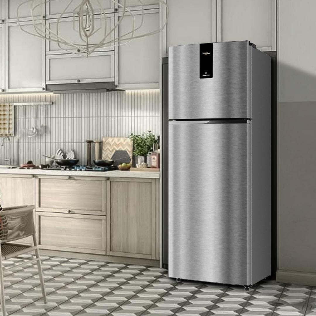 Whirlpool 265 Litres Frost Free Double Door 2 Star Refrigerator (Arctic Steel, REF INV DF278 2S ARTC STL21878) - ATC Electronics