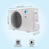 Daikin 1.5 Ton 3 Star Fixed Speed Split AC (Copper, PM 2.5 Filter, 2023 Model, GTL50U, White) - ATC Electronics