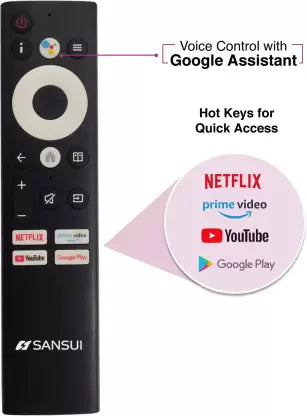 SANSUI 178 cm (70 inches) 4K Ultra HD Smart Android LED TV JSW70ASUHDFF (Ebony Black) - ATC Electronics