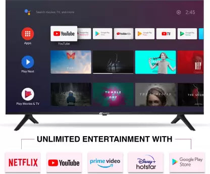 SANSUI 178 cm (70 inches) 4K Ultra HD Smart Android LED TV JSW70ASUHDFF (Ebony Black) - ATC Electronics