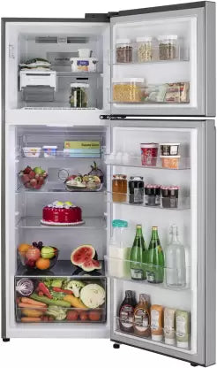 LG 343 L Frost Free Double Door 2 Star Convertible Refrigerator with Smart Inverter With Multi Air Flow Cooling, Smart Connect & Deodorizer  (Shiny Steel, GL-S382SPZY) - ATC Electronics