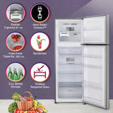 LG 343 L Frost Free Double Door 2 Star Convertible Refrigerator with Smart Inverter With Multi Air Flow Cooling, Smart Connect & Deodorizer  (Shiny Steel, GL-S382SPZY) - ATC Electronics