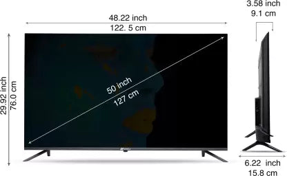 SANSUI 178 cm (70 inches) 4K Ultra HD Smart Android LED TV JSW70ASUHDFF (Ebony Black) - ATC Electronics
