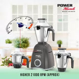 HAVELLS Power Hunk 800 Mixer Grinder (3 Jars, Grey) - ATC Electronics