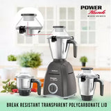 HAVELLS Power Hunk 800 Mixer Grinder (3 Jars, Grey) - ATC Electronics