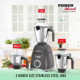 HAVELLS Power Hunk 800 Mixer Grinder (3 Jars, Grey) - ATC Electronics